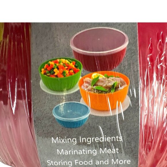 Madison York 8-Piece Prep Bowl Set BPA Free Airtight & Stackable NIP - Picture 7 of 8